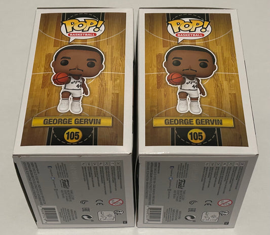George Gervin Funko Pop with 20 Card Spurs Card Lot #2