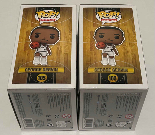 George Gervin Funko Pop with 20 Card Spurs Card Lot #2