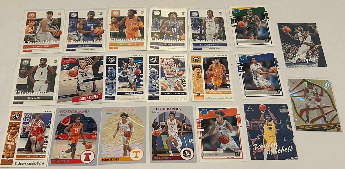College Basketball 20 card Lot #1