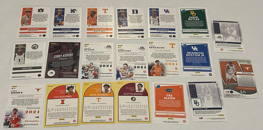 College Basketball 20 card Lot #1