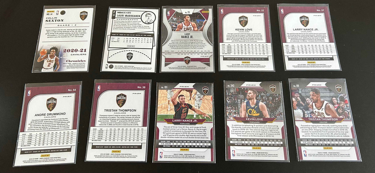 Cleveland Cavaliers Parallel 10 Card Lot