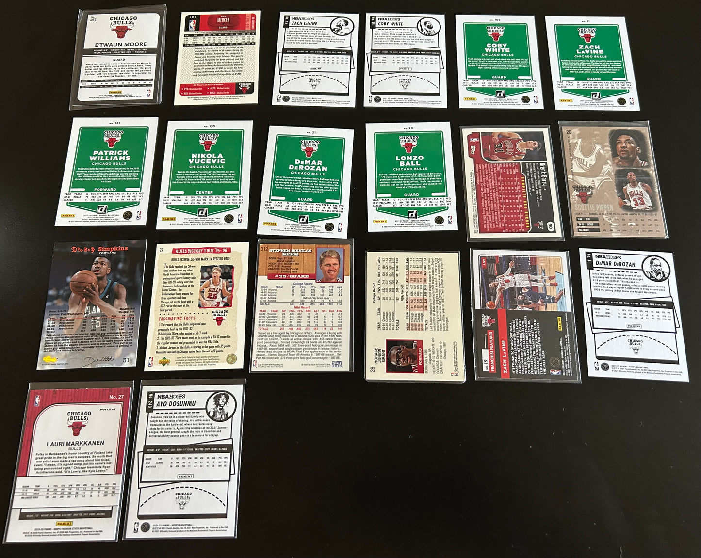 Chicago Bulls 20 Card Lot #1