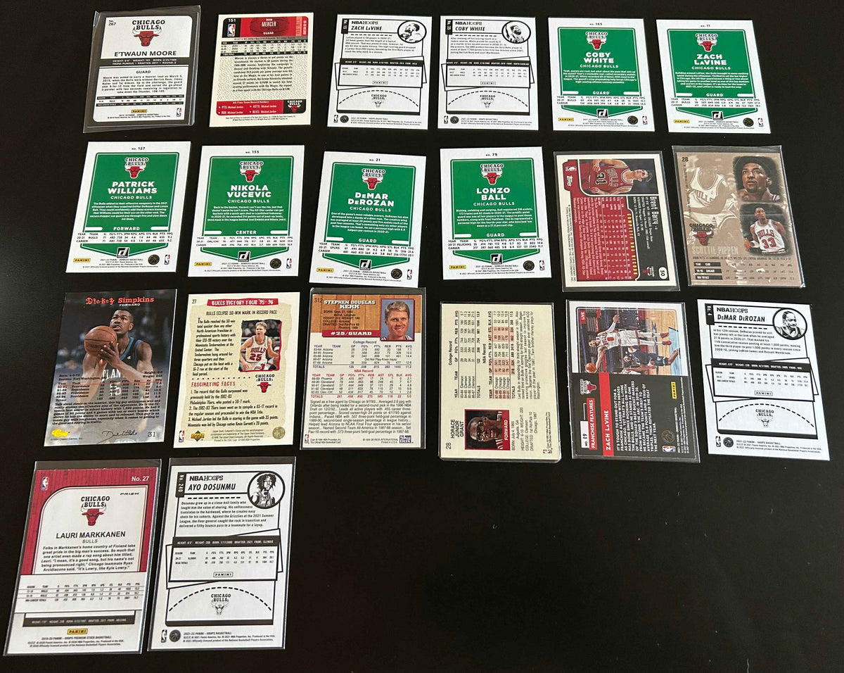 Chicago Bulls 20 Card Lot #1