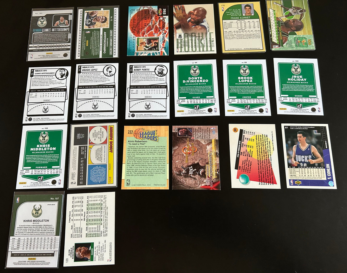 Milwaukee Bucks 20 Card Lot #2