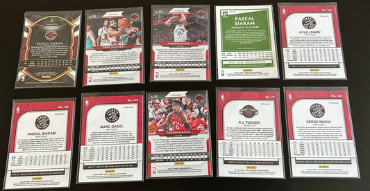 Toronto Raptors Parallel 10 Card Lot