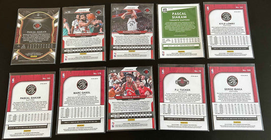 Toronto Raptors Parallel 10 Card Lot
