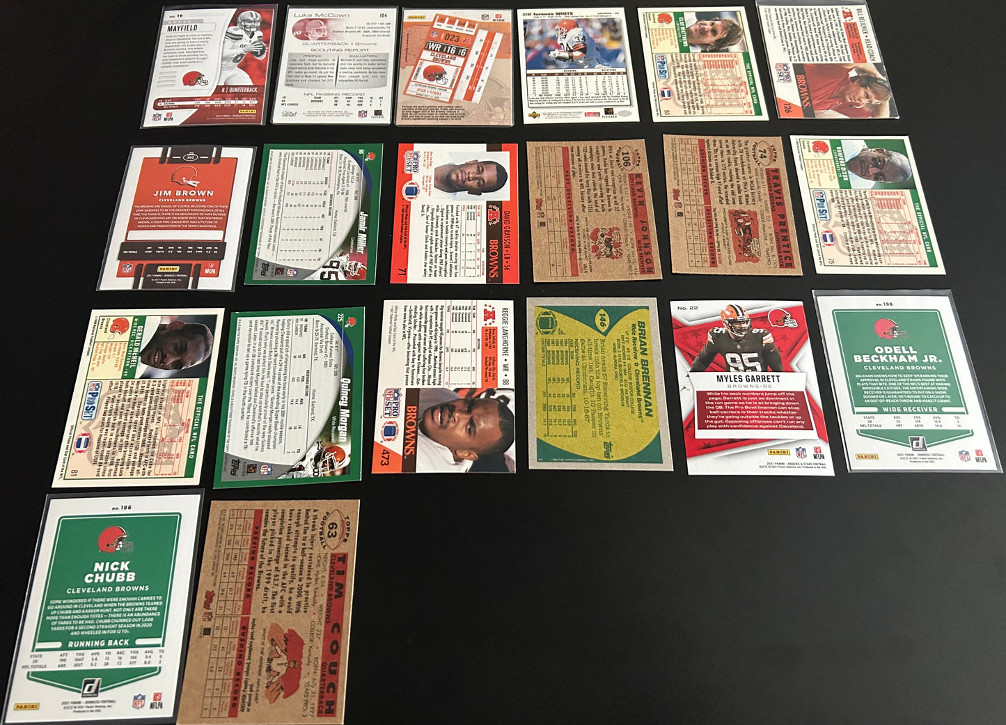 Cleveland Browns NFL $5 20 Card Lot #1