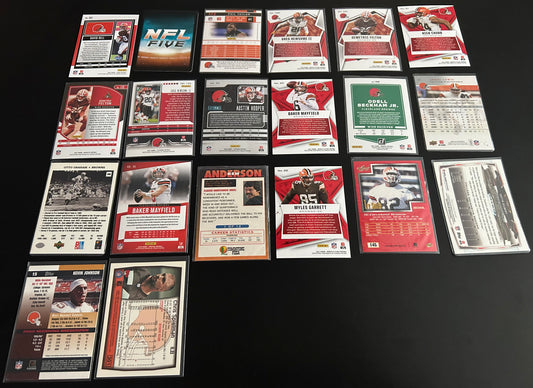 Cleveland Browns NFL $3.50 20 Card Lot#2