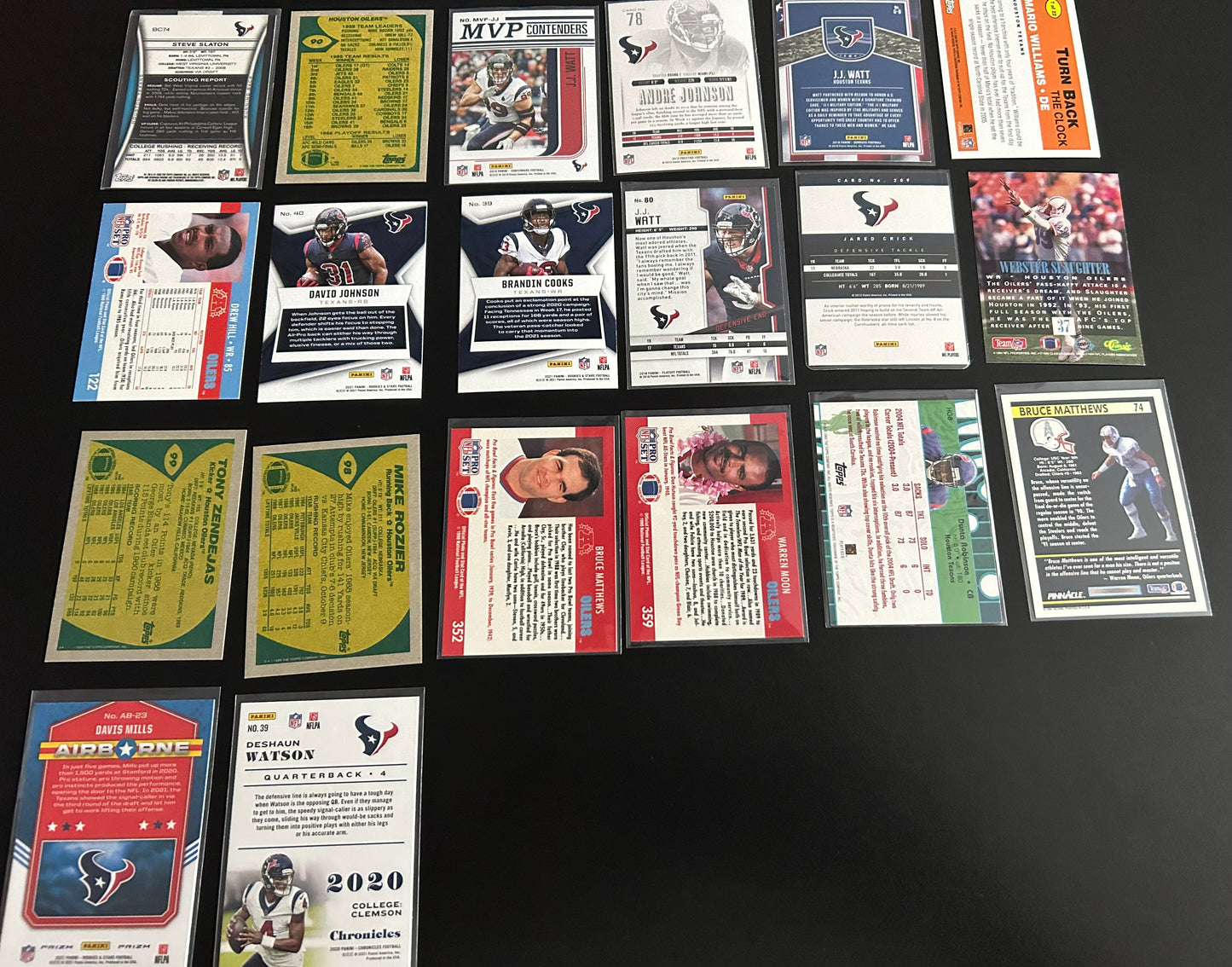 Houston Texans/Oilers $5 20 Card Lot #1