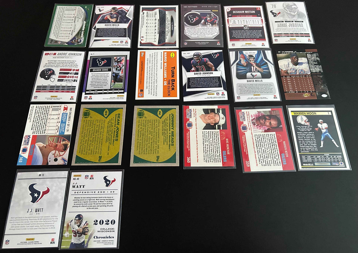 Houston Texans/Oilers $3.50 20 Card Lot #2