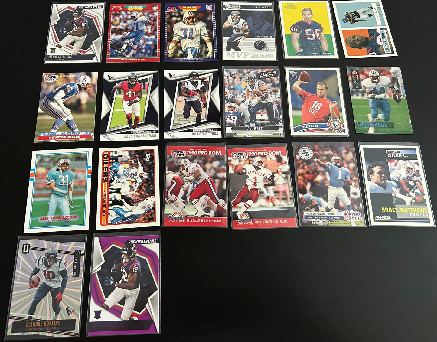 Houston Texans/Oilers $5 20 Card Lot #3