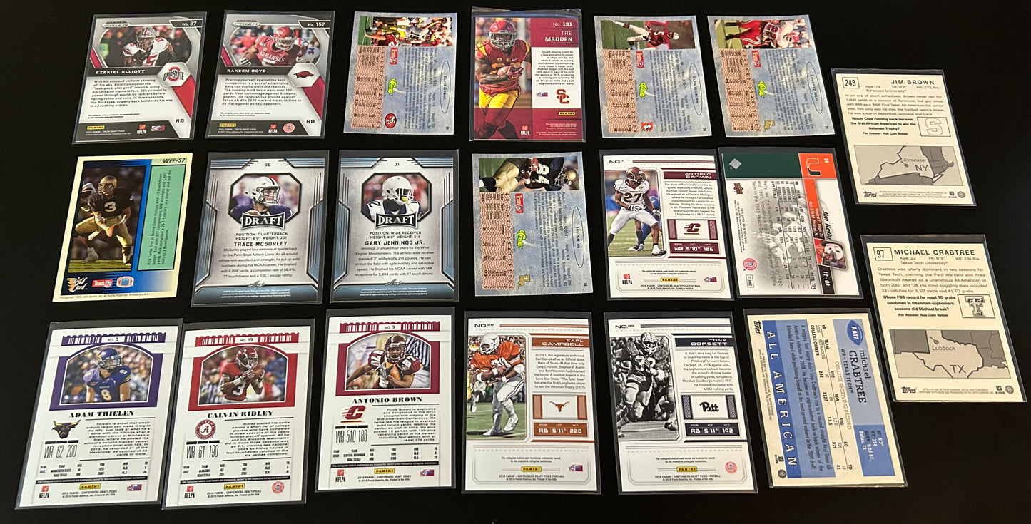College Football $3.50 20 Card lot #6
