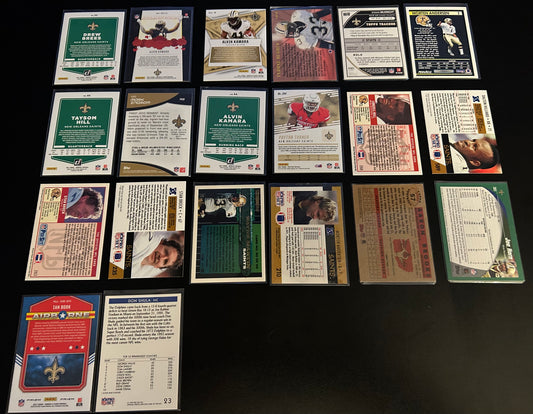 NFL New Orleans Saints $3.50 20 Card Lot #1