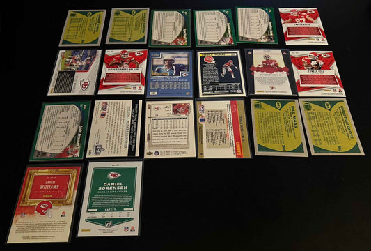 NFL Kansas City Chiefs $3.50 20 Card Lot #1