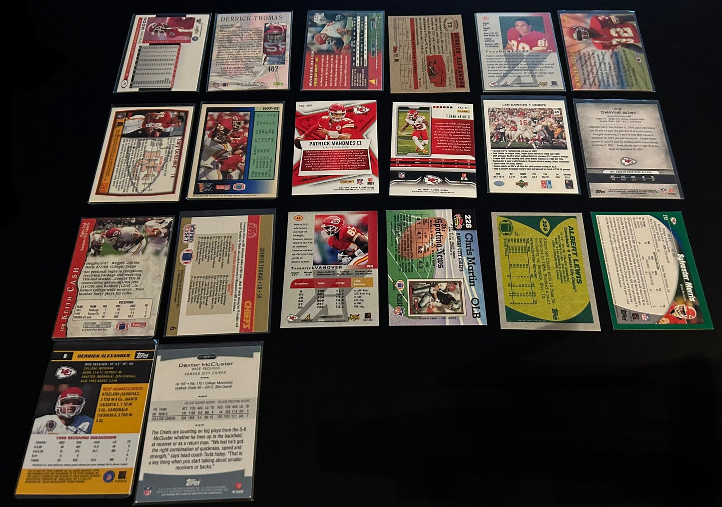 Kansas City Chiefs $3.50 20 Card Lot #2