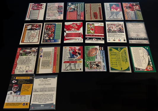 Kansas City Chiefs $3.50 20 Card Lot #2