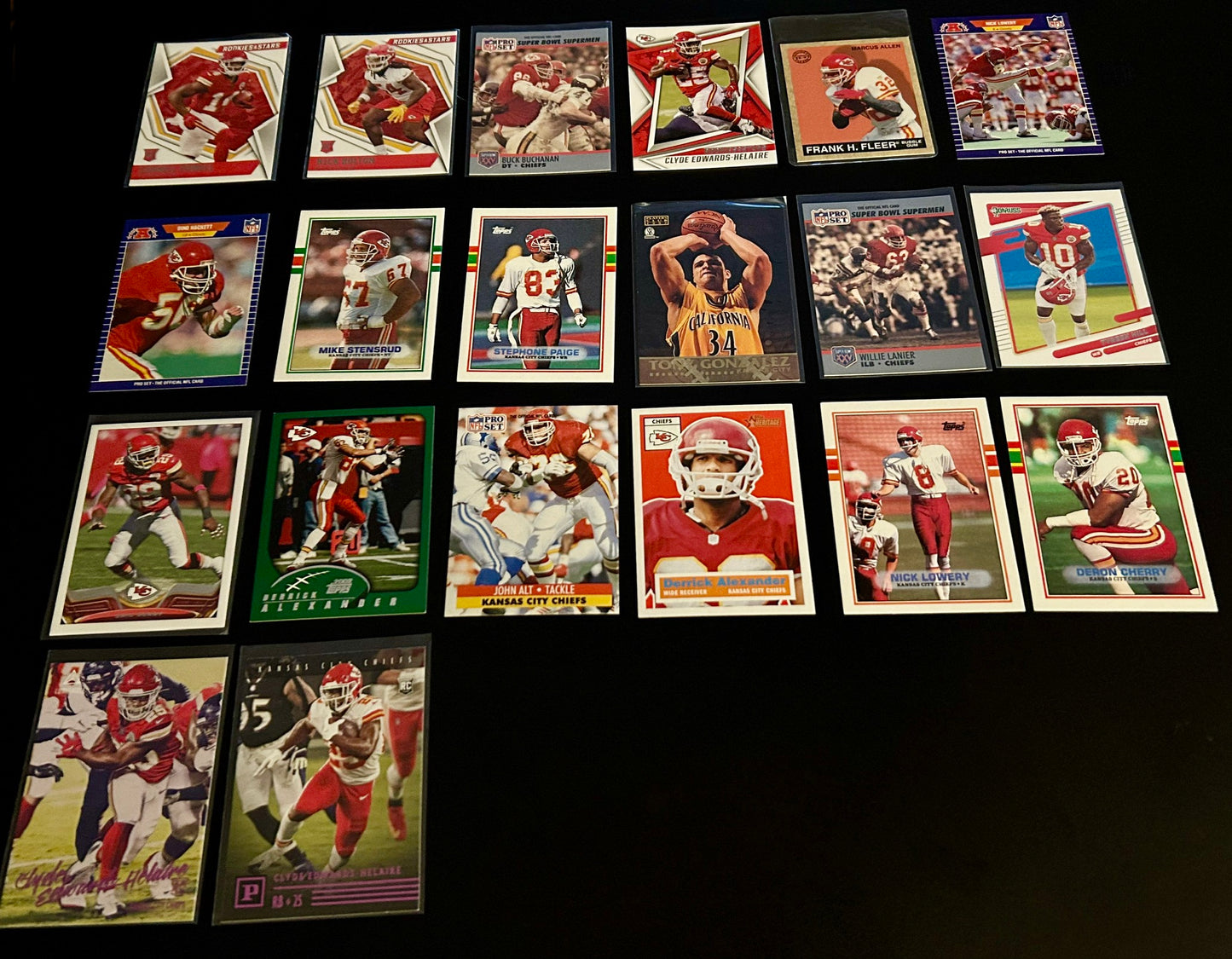 Kansas City Chiefs $3.50 20 Card Lot #4