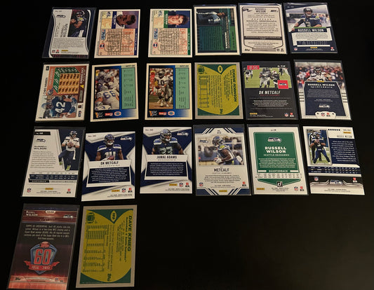 NFL Seattle Seahawks $5 20 Card Lot #1