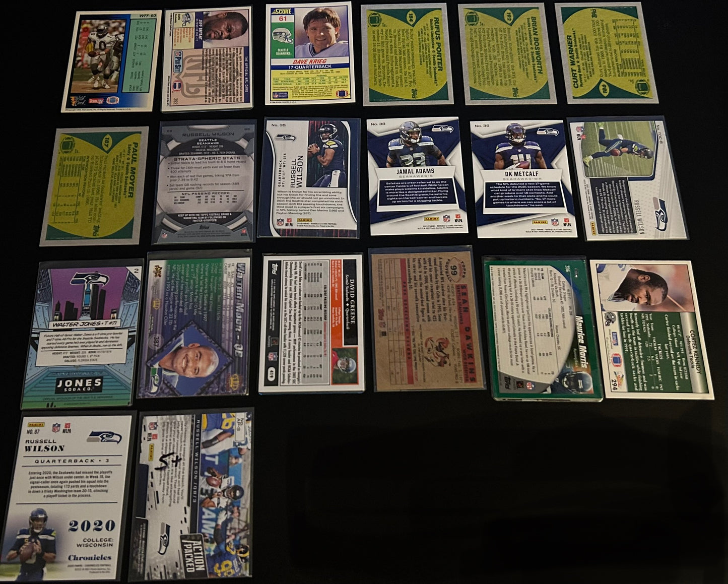 NFL Seattle Seahawks $5 20 Card Lot #2