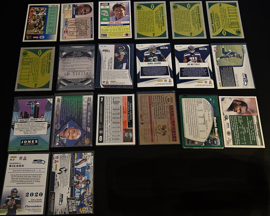 NFL Seattle Seahawks $5 20 Card Lot #2