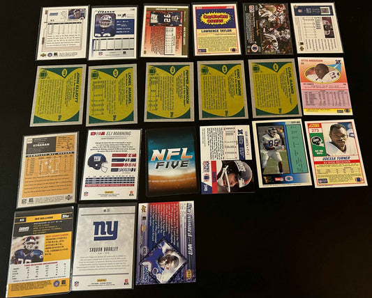 NFL New York Giants $5 20 Card Lot #3
