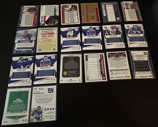NFL New York Giants $5 20 Card Lot #4