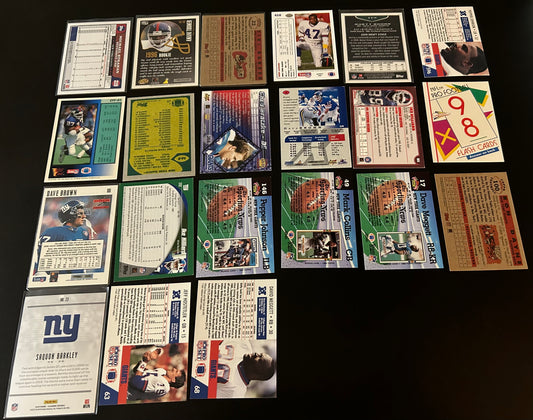 NFL New York Giants $5 20 Card Lot #5
