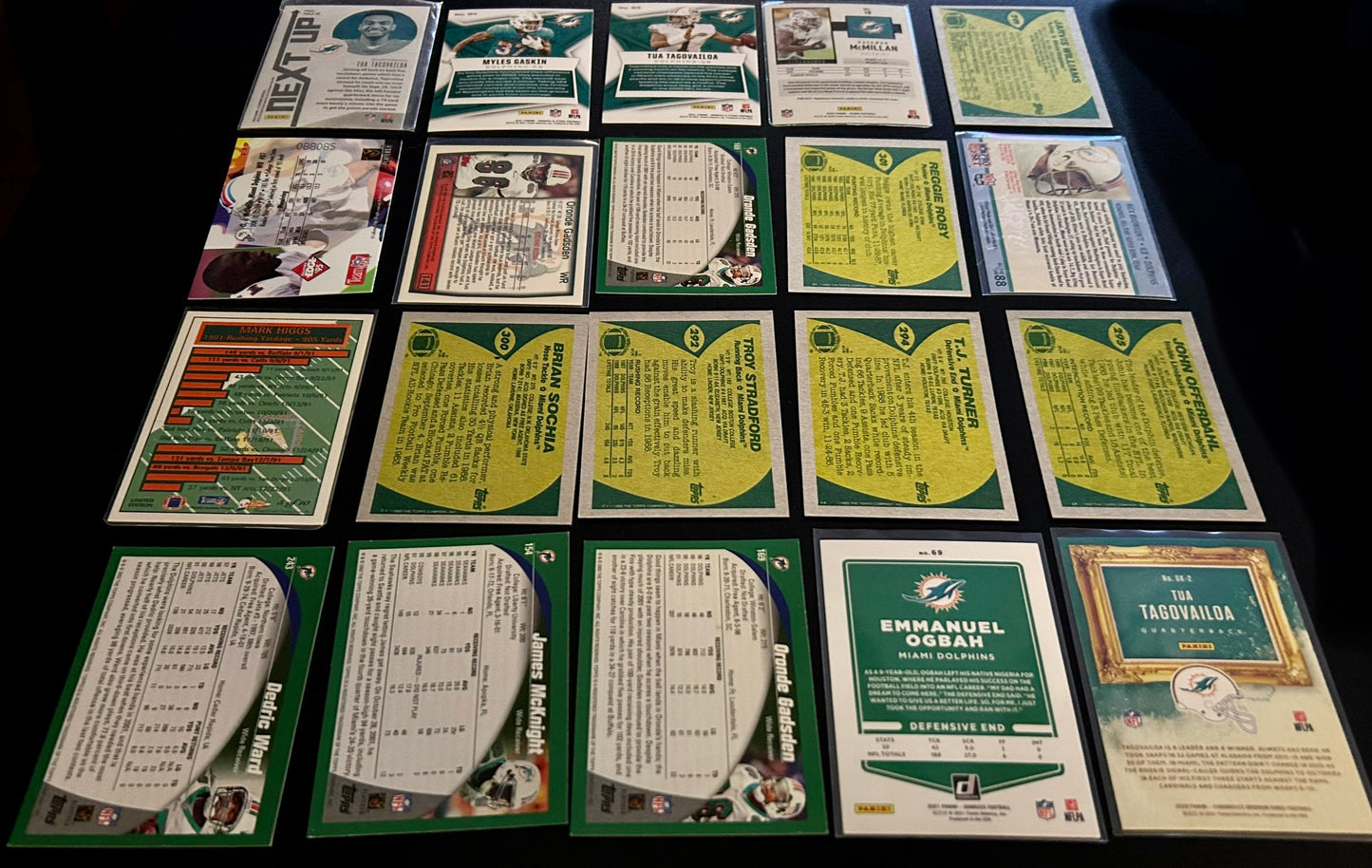 NFL Miami Dolphins $5 20 Card Lot #2
