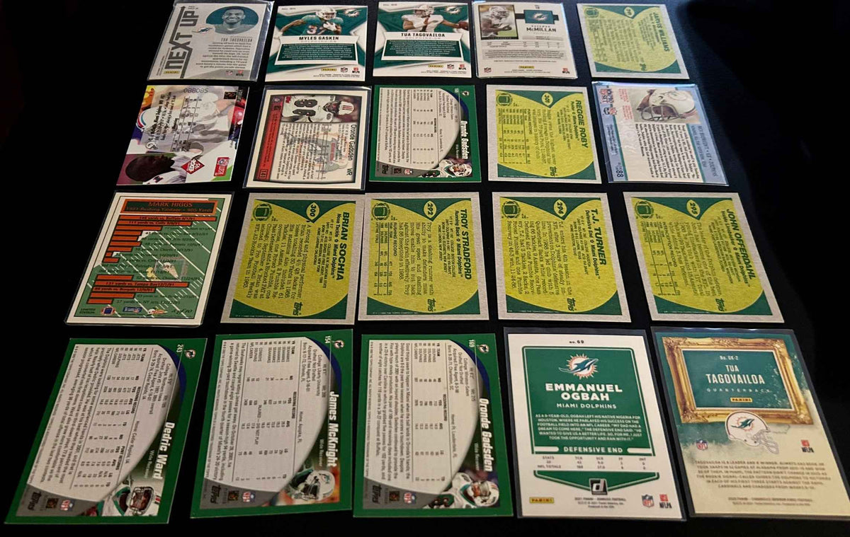 NFL Miami Dolphins $5 20 Card Lot #2