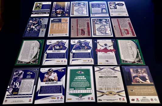 NFL Baltimore Ravens $5 20 Card Lot #1