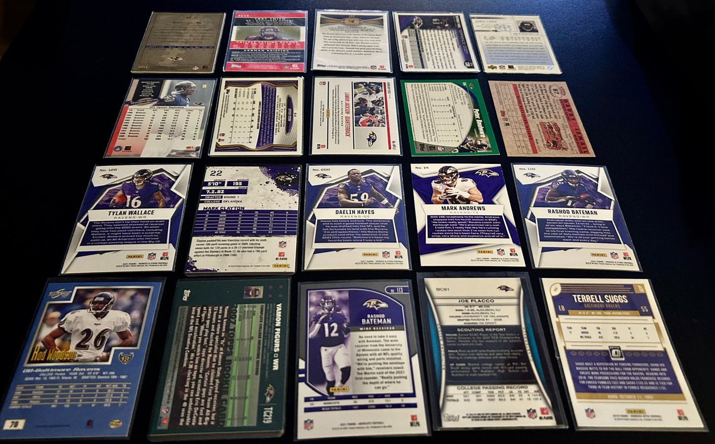 NFL Baltimore Ravens $5 20 Card Lot #2