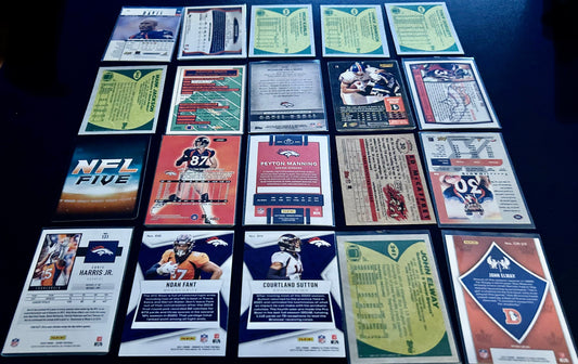 NFL Denver Broncos $5 20 Card Lot #2