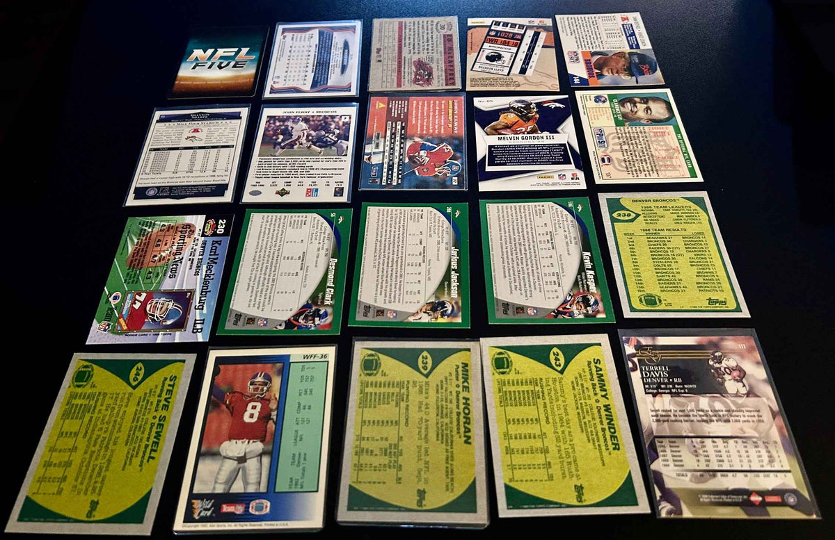 NFL Denver Broncos $5 20 Card Lot #3