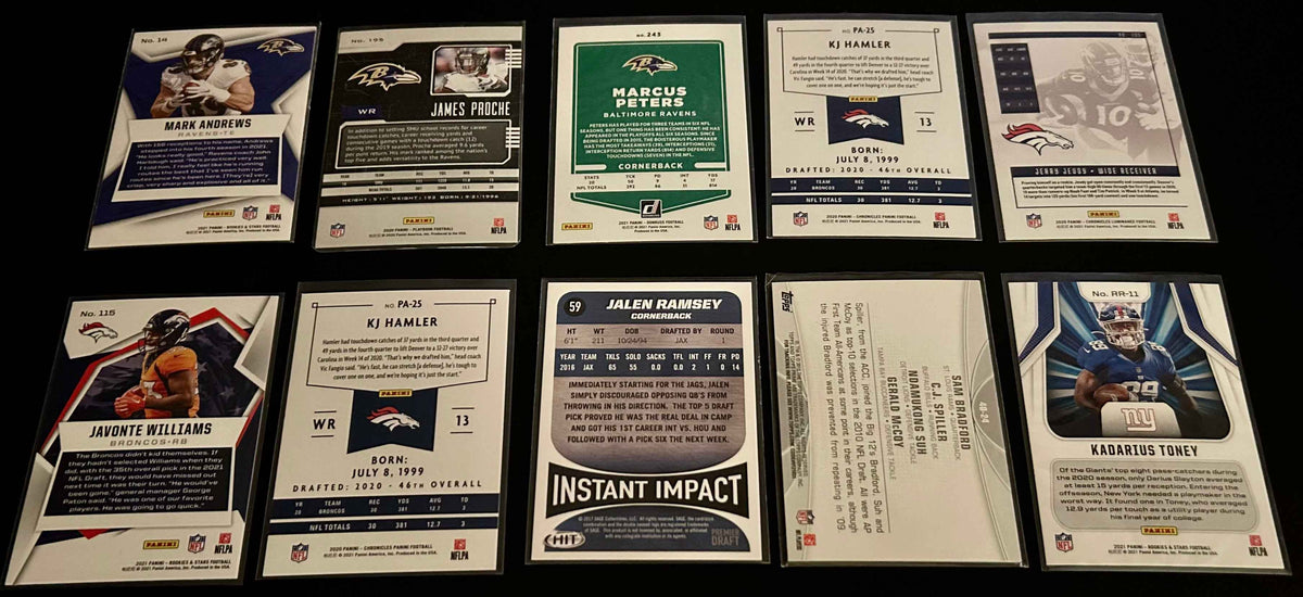 NFL Parallel Card Lot $5.00 10 Card Lot #1