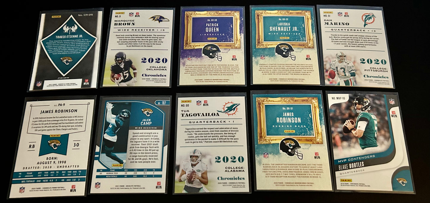 NFL Parallel Card Lot $5.00 10 Card Lot #2