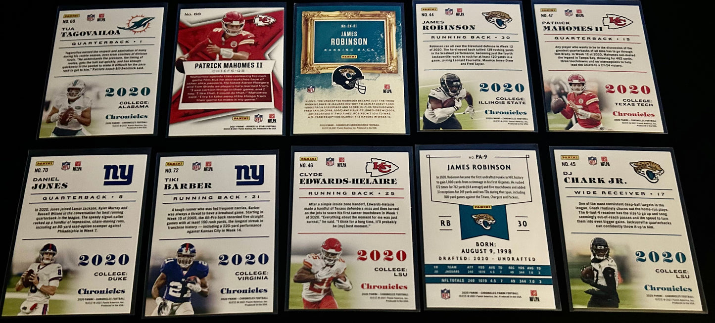 NFL Parallel Card Lot $10.00 10 Card Lot #3