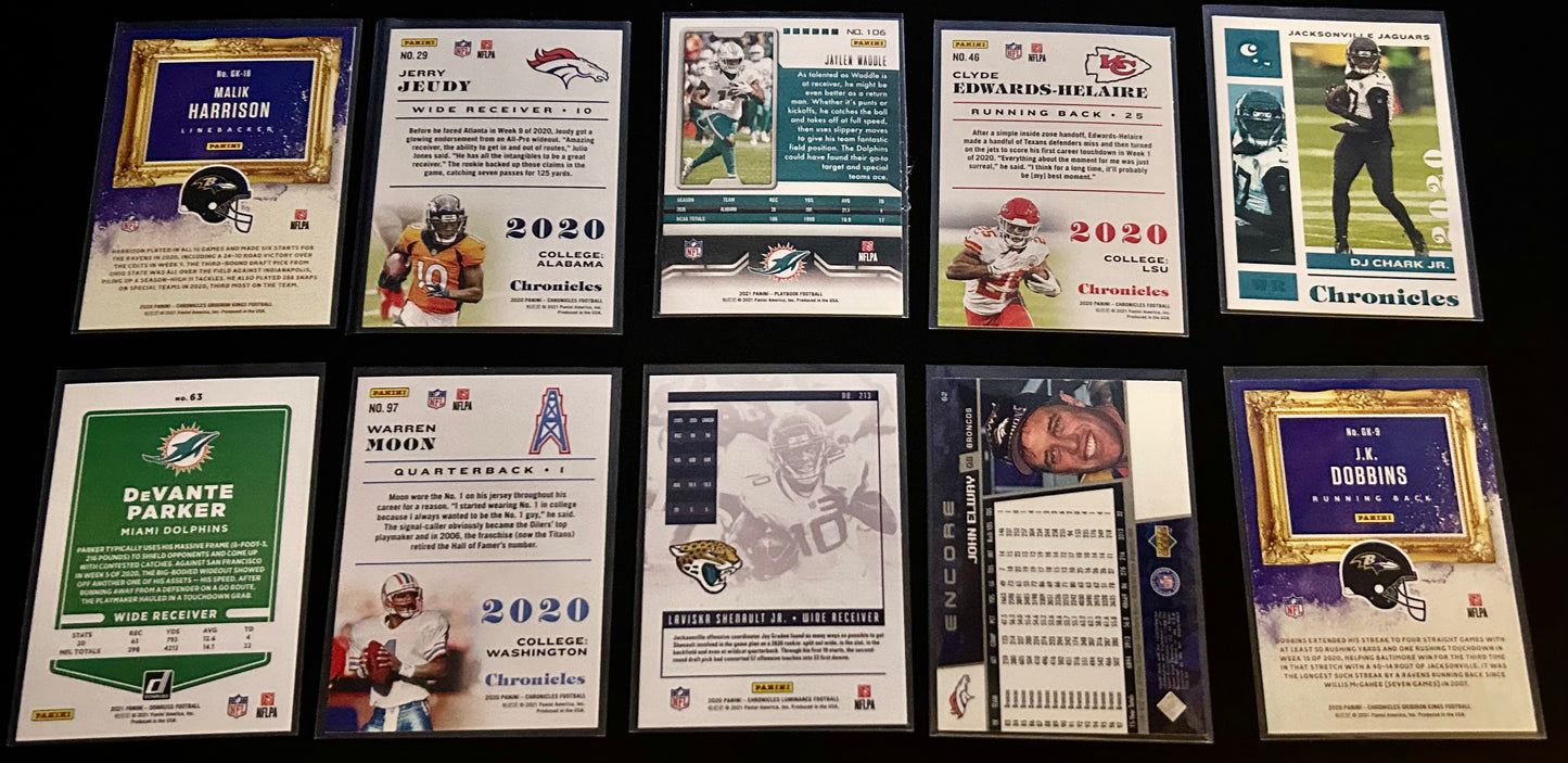 NFL Parallel Card Lot $10.00 10 Card Lot #4