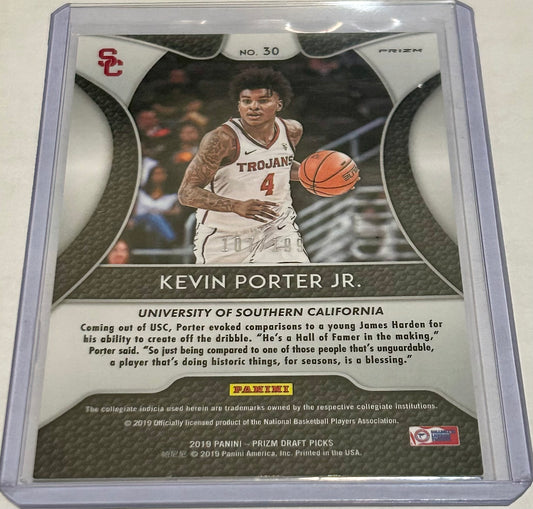 2019 Prizm Draft Picks Numbered Kevin Porter Jr.