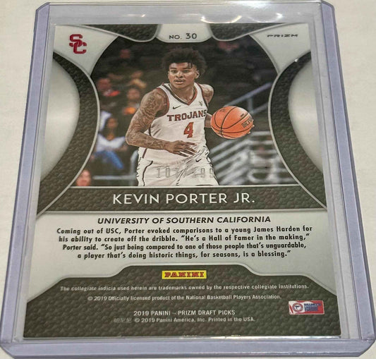 2019 Prizm Draft Picks Numbered Kevin Porter Jr.