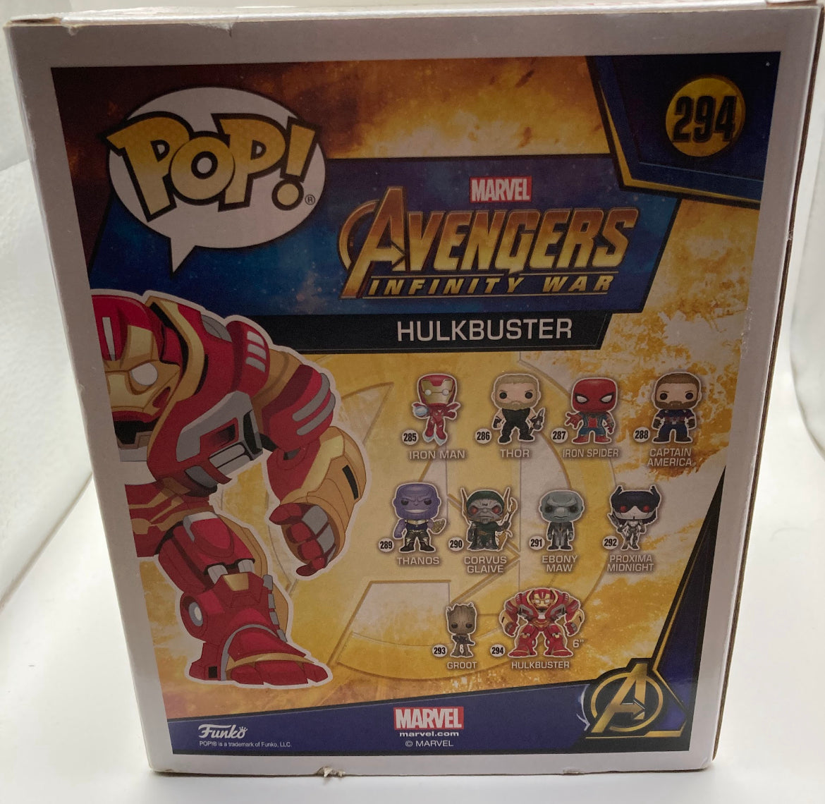 Funko Pop Avengers Infinity War Hulk buster