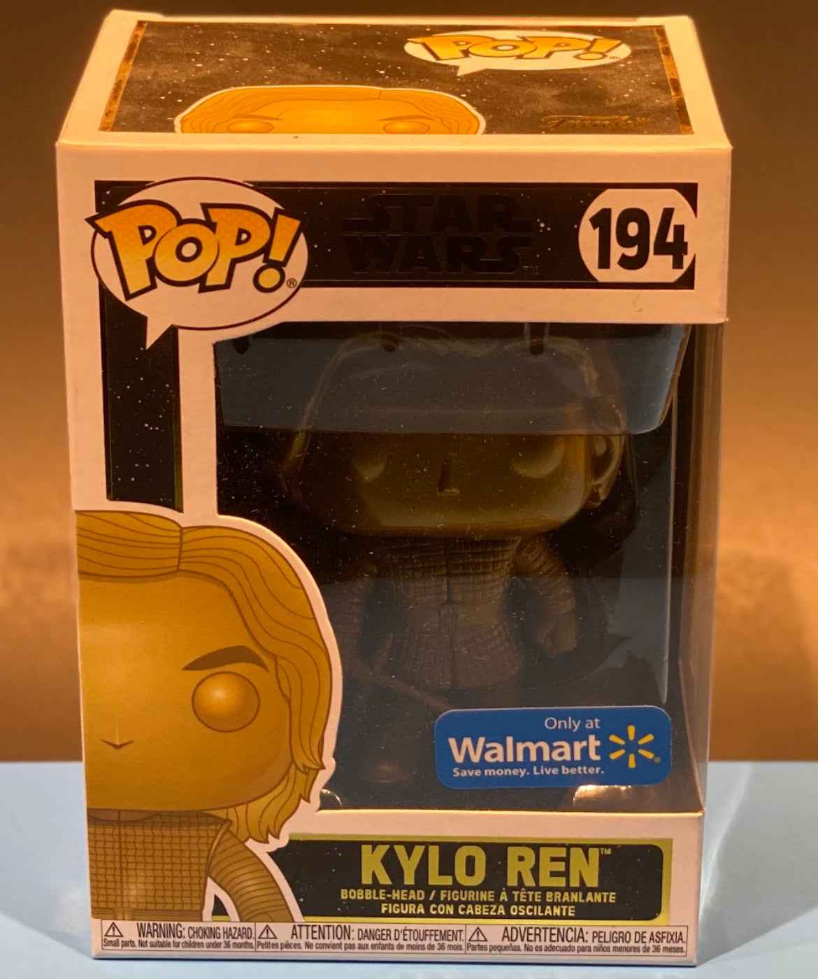 Funko Pop Kylo Ren Gold Walmart 194