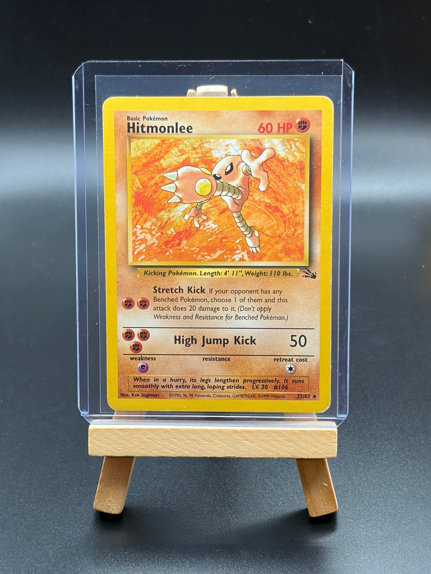 Hitmonlee (22) - Fossil (FO) Non Holo MP