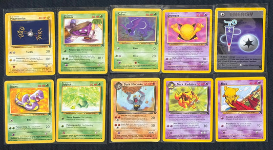 10 LP Cards Original Series Team Rocket Lot