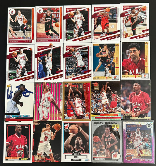 Miami Heat 20 Card Lot #1