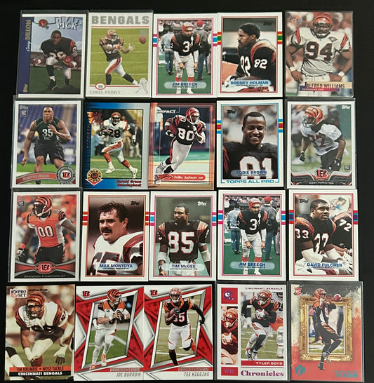 Cincinnati Bengals NFL $3.50 20 Card Lot #3