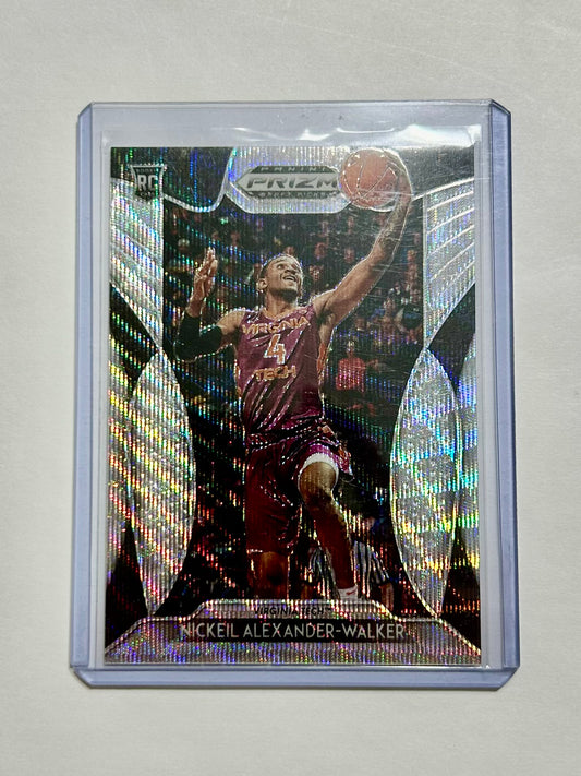 2019 Nickeil Alexander Walker Numbered Prizm Panini Draft Picks Parallel Card