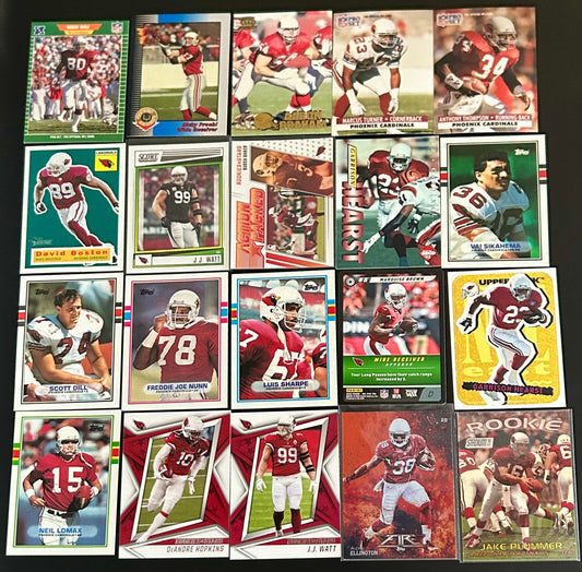 NFL Arizona Cardinals 20 Card Lot #1