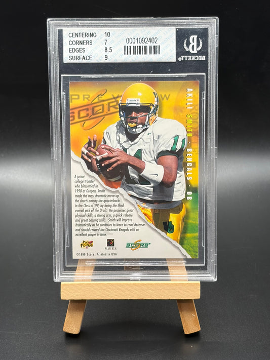 2001 Score Originals – 1999 Score Rookie Preview #44 Akili Smith Autograph BGS 7.5
