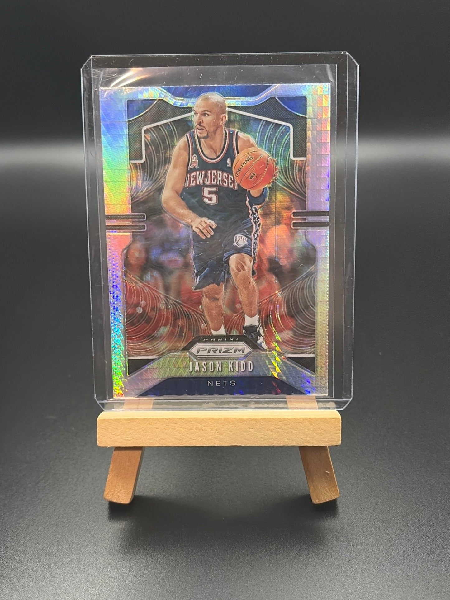 2019-2020 Panini Prizm New Jersey Nets Jason Kidd Hyper Prizm Parallel Card