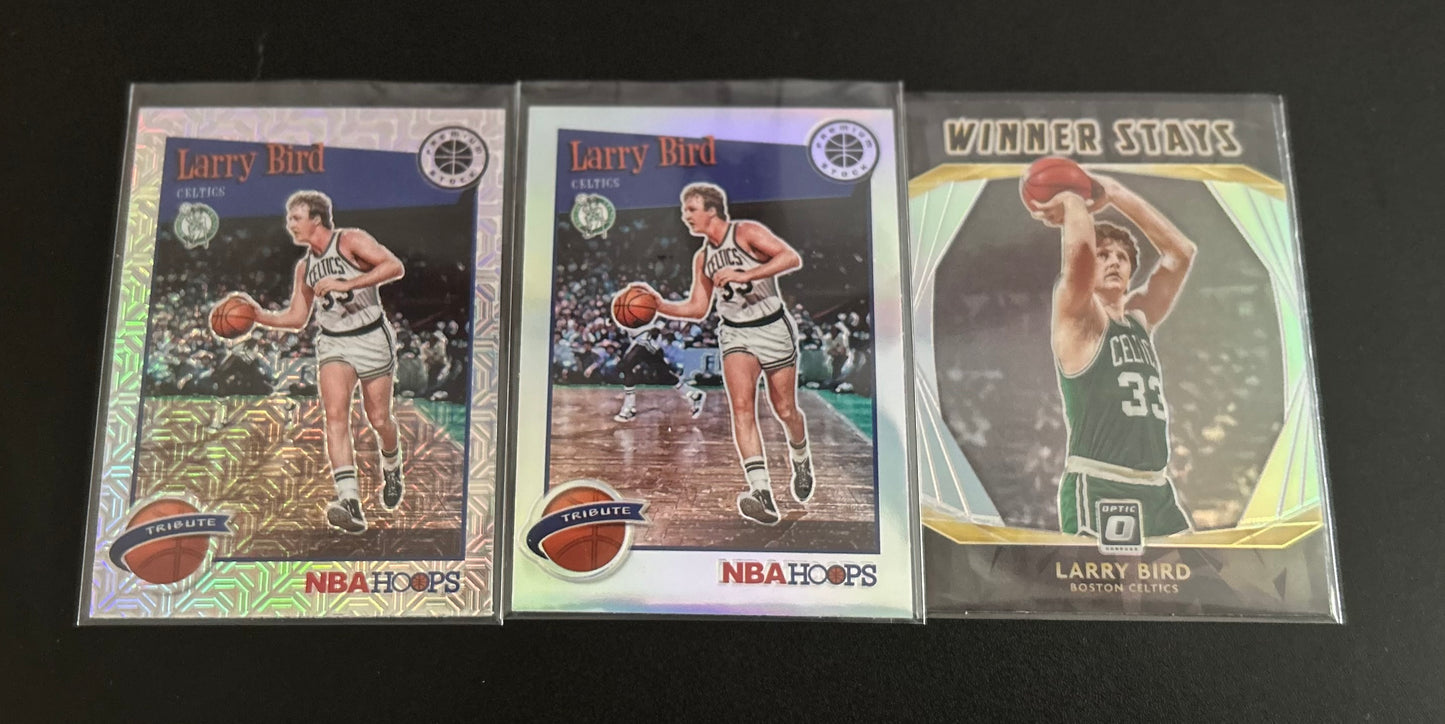 2019-2020 3 Card Larry Bird Lot